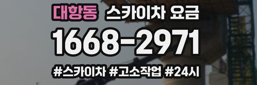 대항동 스카이차 요금