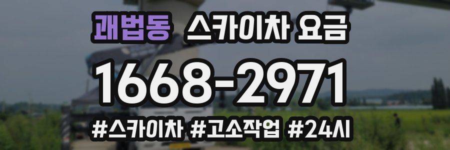 괘법동 스카이차 요금