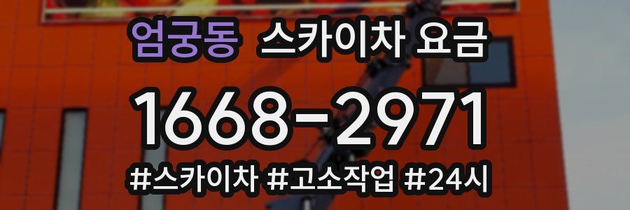 엄궁동 스카이차 요금