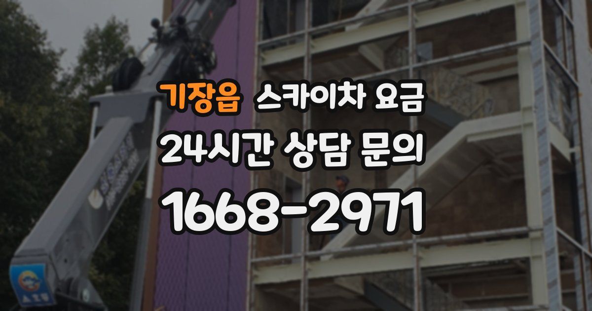 기장읍 스카이차 요금