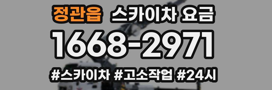 정관읍 스카이차 요금