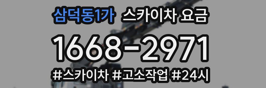 삼덕동1가 스카이차 요금