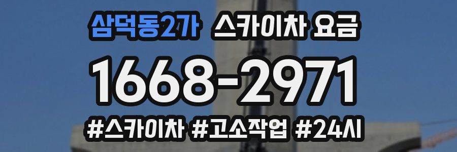 삼덕동2가 스카이차 요금