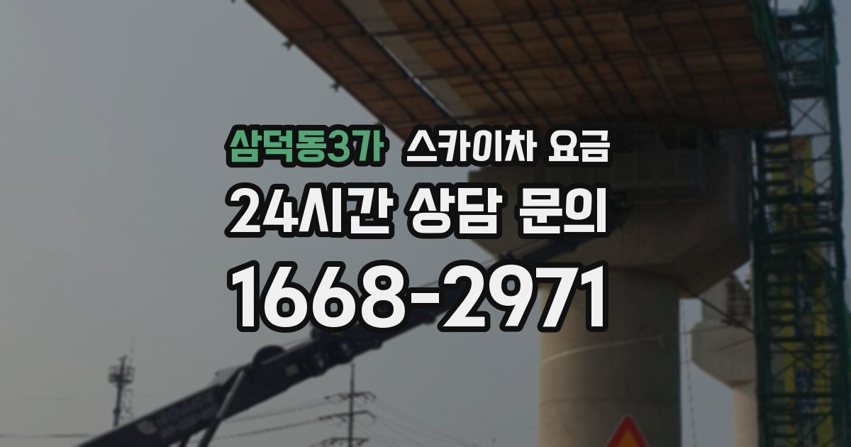 삼덕동3가 스카이차 요금