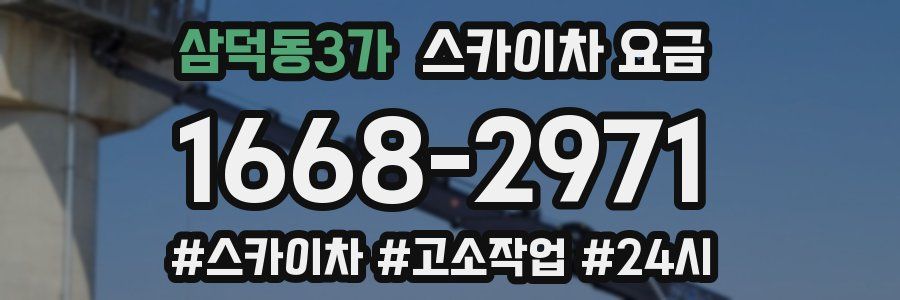 삼덕동3가 스카이차 요금