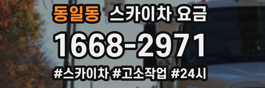 동일동 스카이차 요금