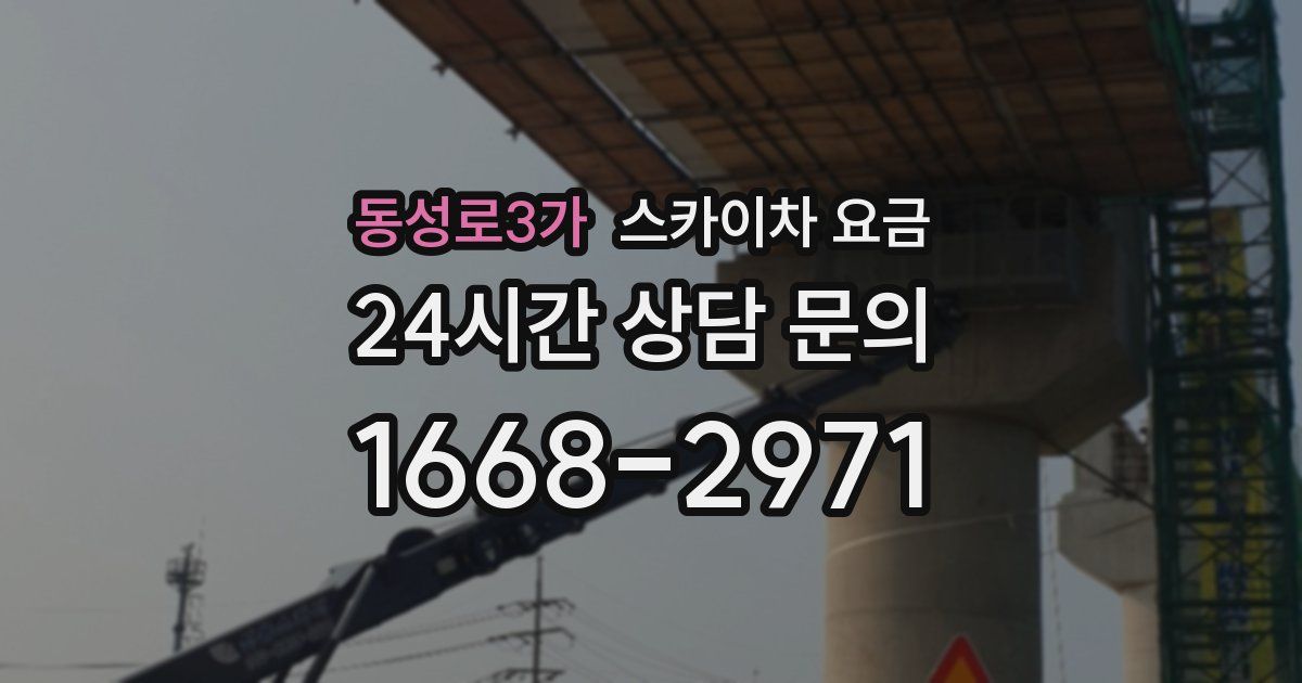 동성로3가 스카이차 요금