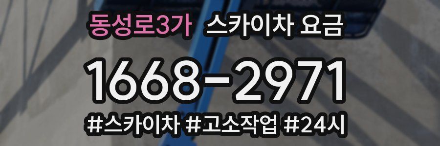 동성로3가 스카이차 요금