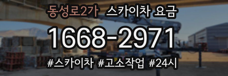 동성로2가 스카이차 요금