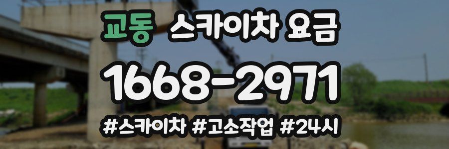 교동 스카이차 요금