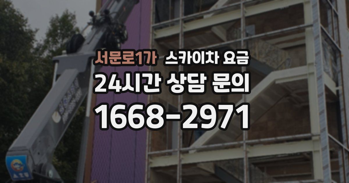 서문로1가 스카이차 요금