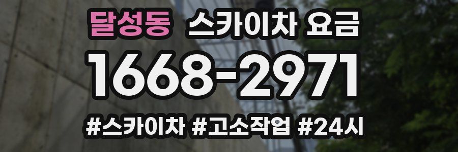 달성동 스카이차 요금