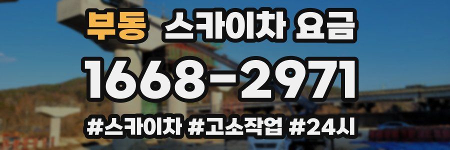 부동 스카이차 요금