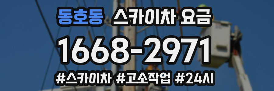 동호동 스카이차 요금