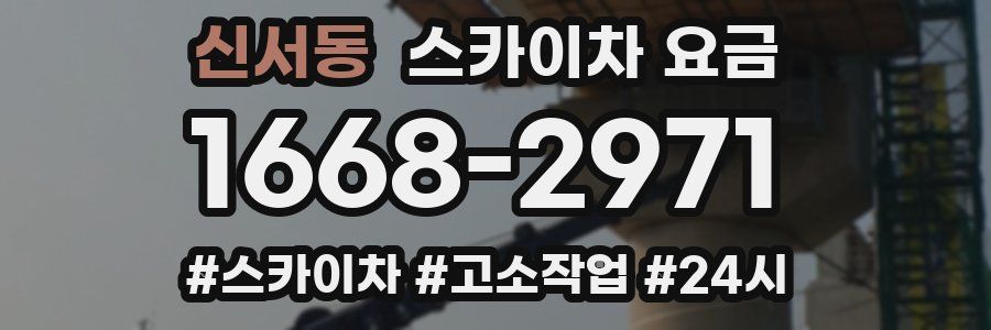 신서동 스카이차 요금