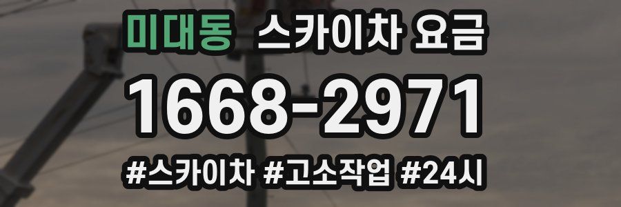 미대동 스카이차 요금