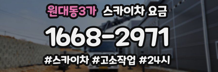 원대동3가 스카이차 요금