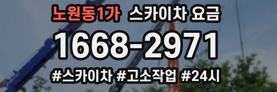 노원동1가 스카이차 요금