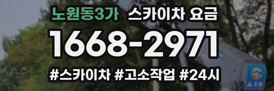 노원동3가 스카이차 요금