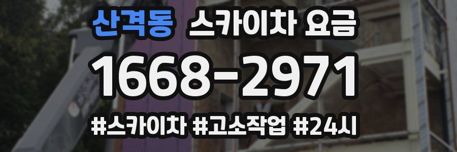 산격동 스카이차 요금