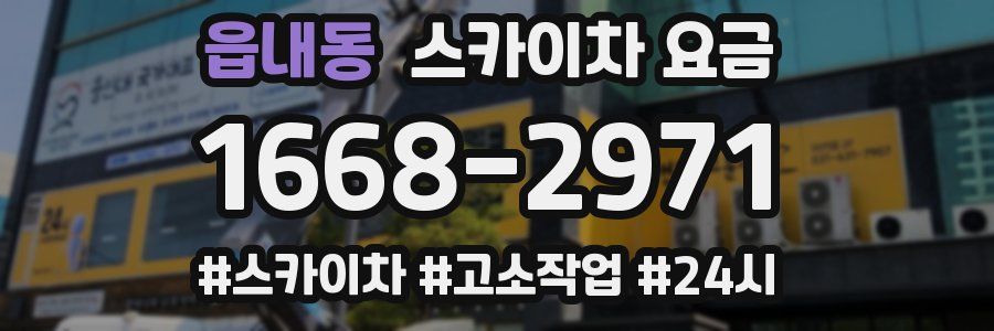 읍내동 스카이차 요금