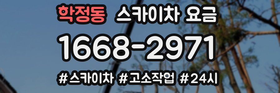 학정동 스카이차 요금