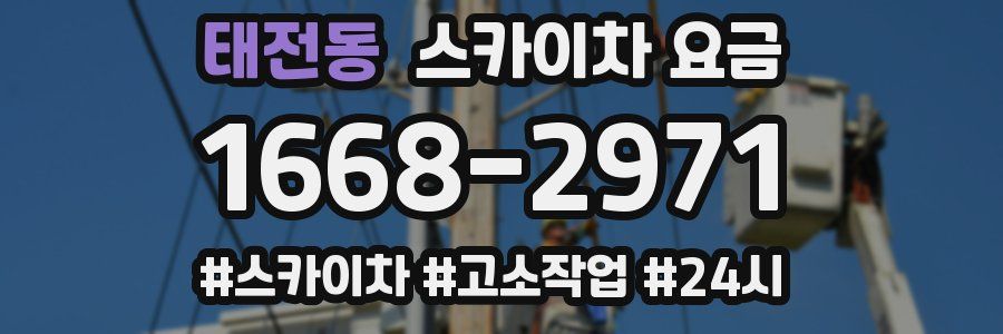 태전동 스카이차 요금