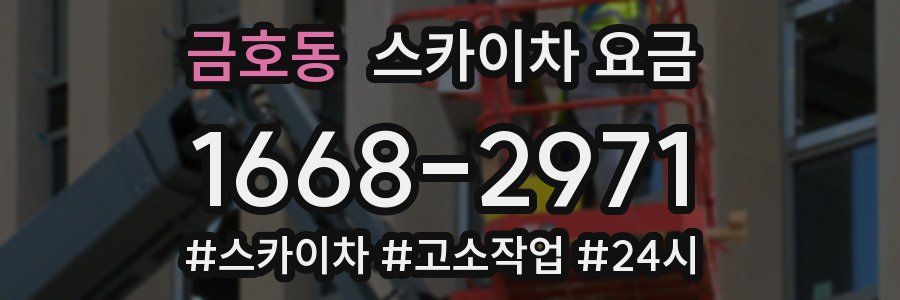 금호동 스카이차 요금