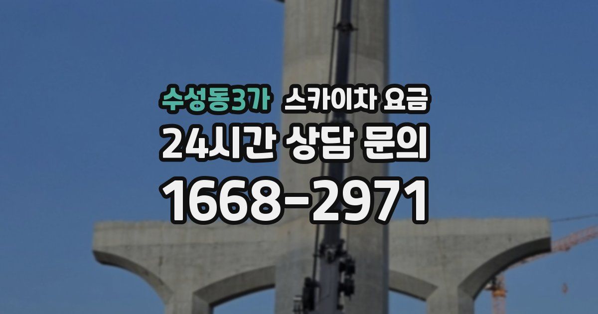 수성동3가 스카이차 요금