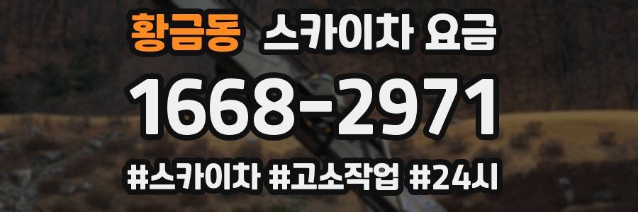 황금동 스카이차 요금