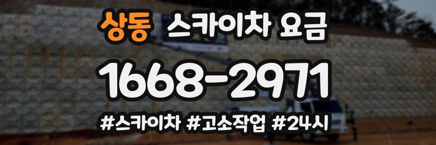 상동 스카이차 요금