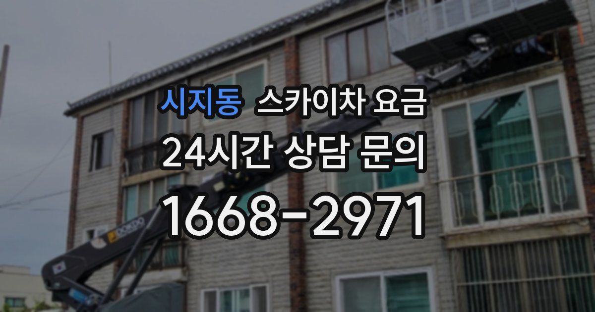 시지동 스카이차 요금