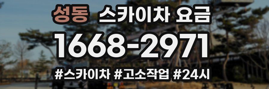 성동 스카이차 요금