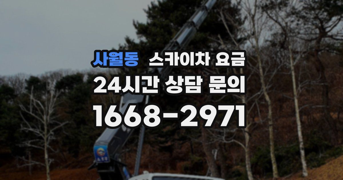 사월동 스카이차 요금