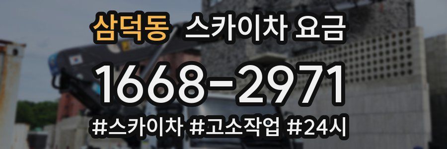 삼덕동 스카이차 요금