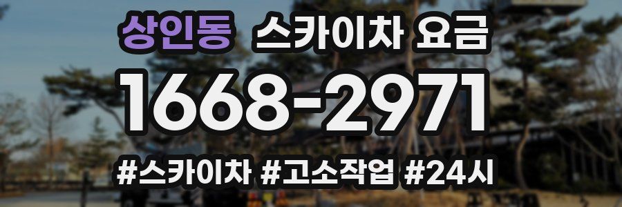 상인동 스카이차 요금