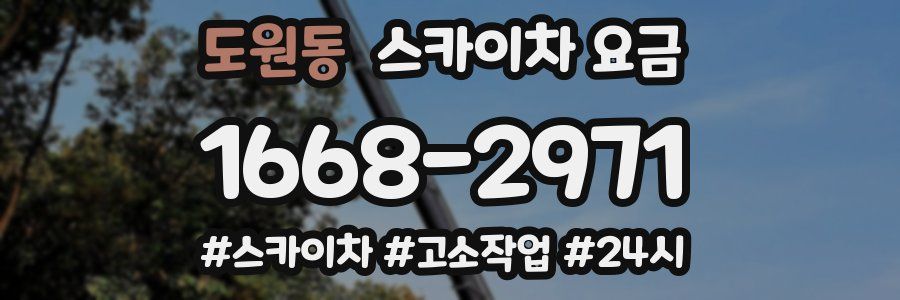 도원동 스카이차 요금