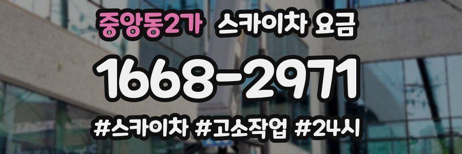 중앙동2가 스카이차 요금