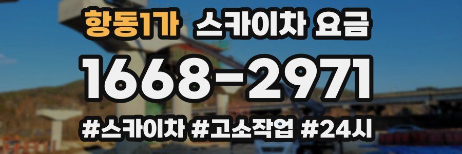 항동1가 스카이차 요금