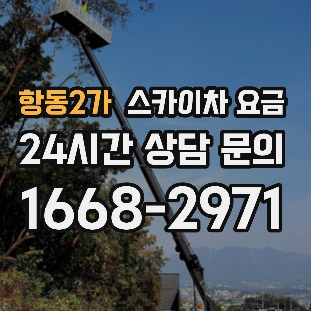 항동2가 스카이차 요금