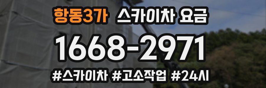 항동3가 스카이차 요금