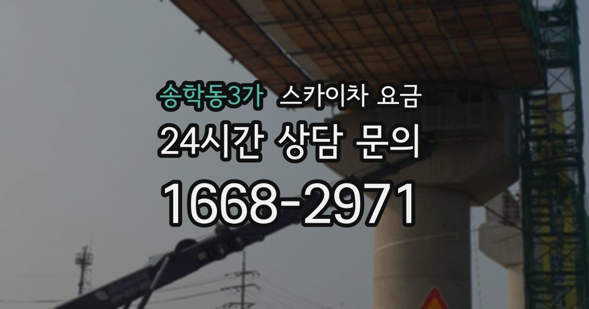 송학동3가 스카이차 요금