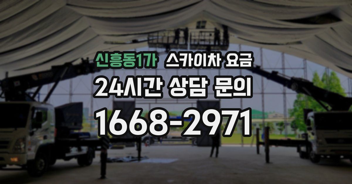 신흥동1가 스카이차 요금