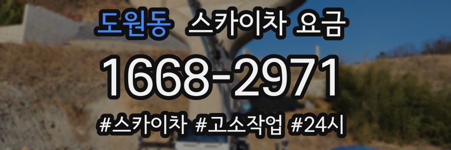 도원동 스카이차 요금