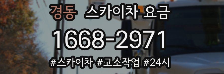 경동 스카이차 요금