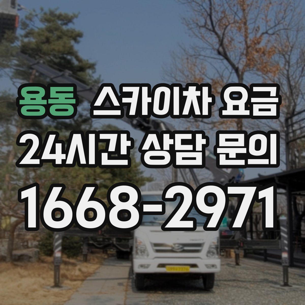 용동 스카이차 요금 현장 도착 후 추가를 막는 사전 안내법