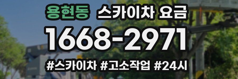 용현동 스카이차 요금