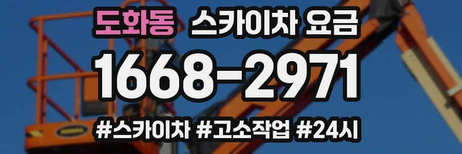 도화동 스카이차 요금