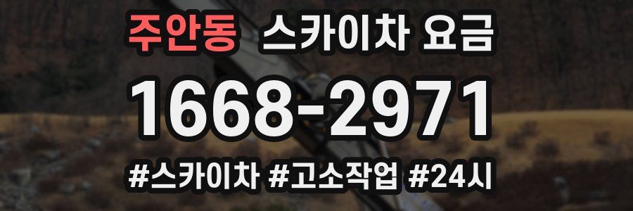 주안동 스카이차 요금