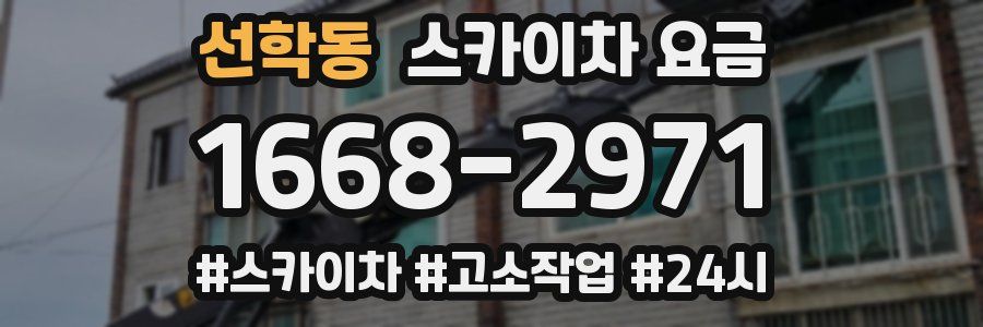 선학동 스카이차 요금